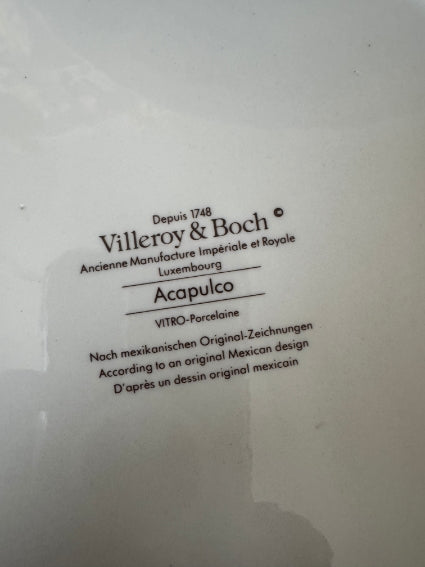 Lot de 6 assiettes Acapulco Villeroy et Boch 24 cm très bon état