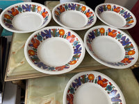 Lot de 6 assiettes creuses Acapulco Villeroy et Boch 21 cm très bon état