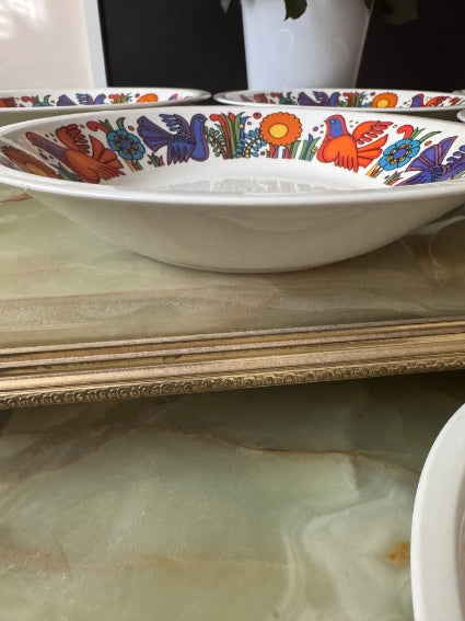 Lot de 6 assiettes creuses Acapulco Villeroy et Boch 21 cm très bon état