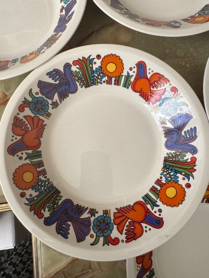 Lot de 6 assiettes creuses Acapulco Villeroy et Boch 21 cm très bon état