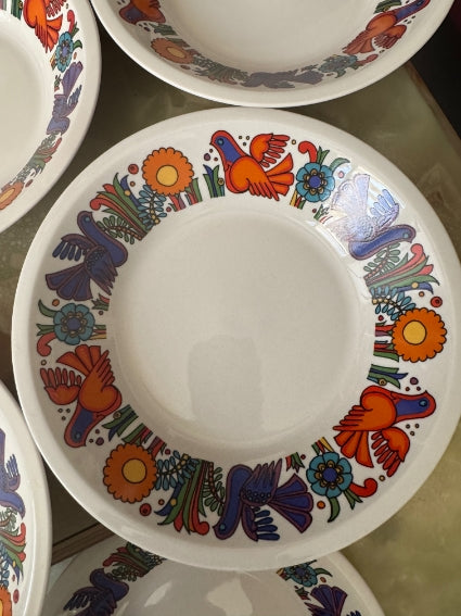 Lot de 6 assiettes creuses Acapulco Villeroy et Boch 21 cm très bon état